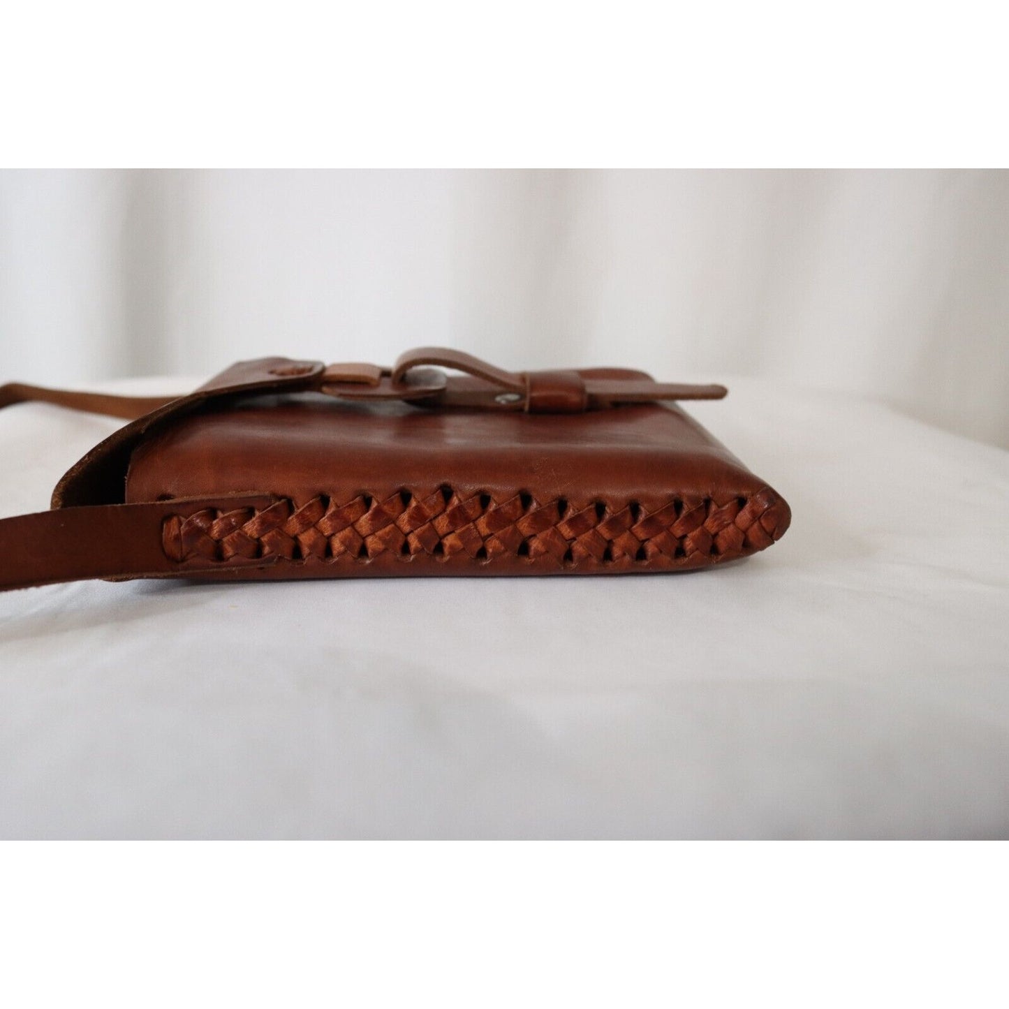 Unbranded Leather Crossbody Handbag Inside Raw Leather