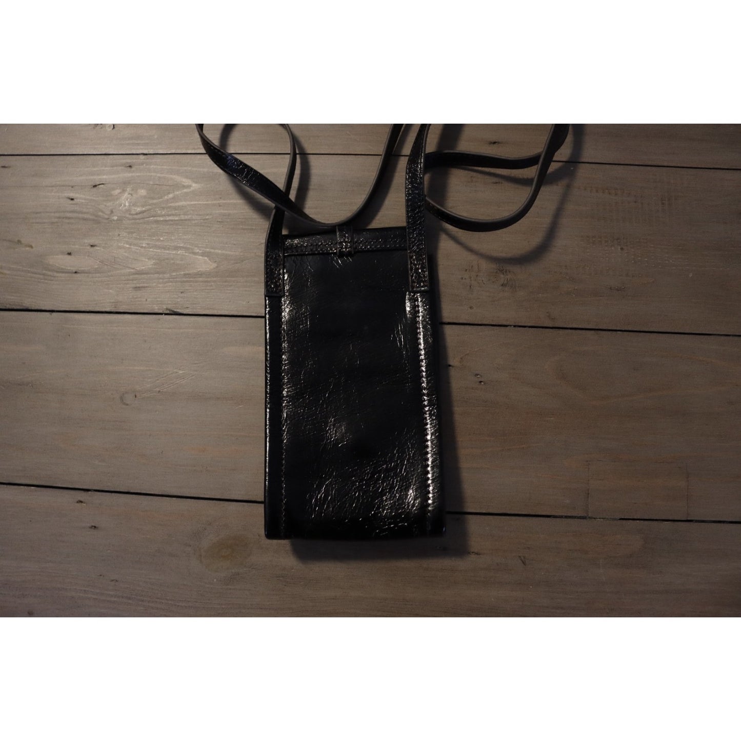 Hobo Interntional Phone Wallet Crossbody Black Leather