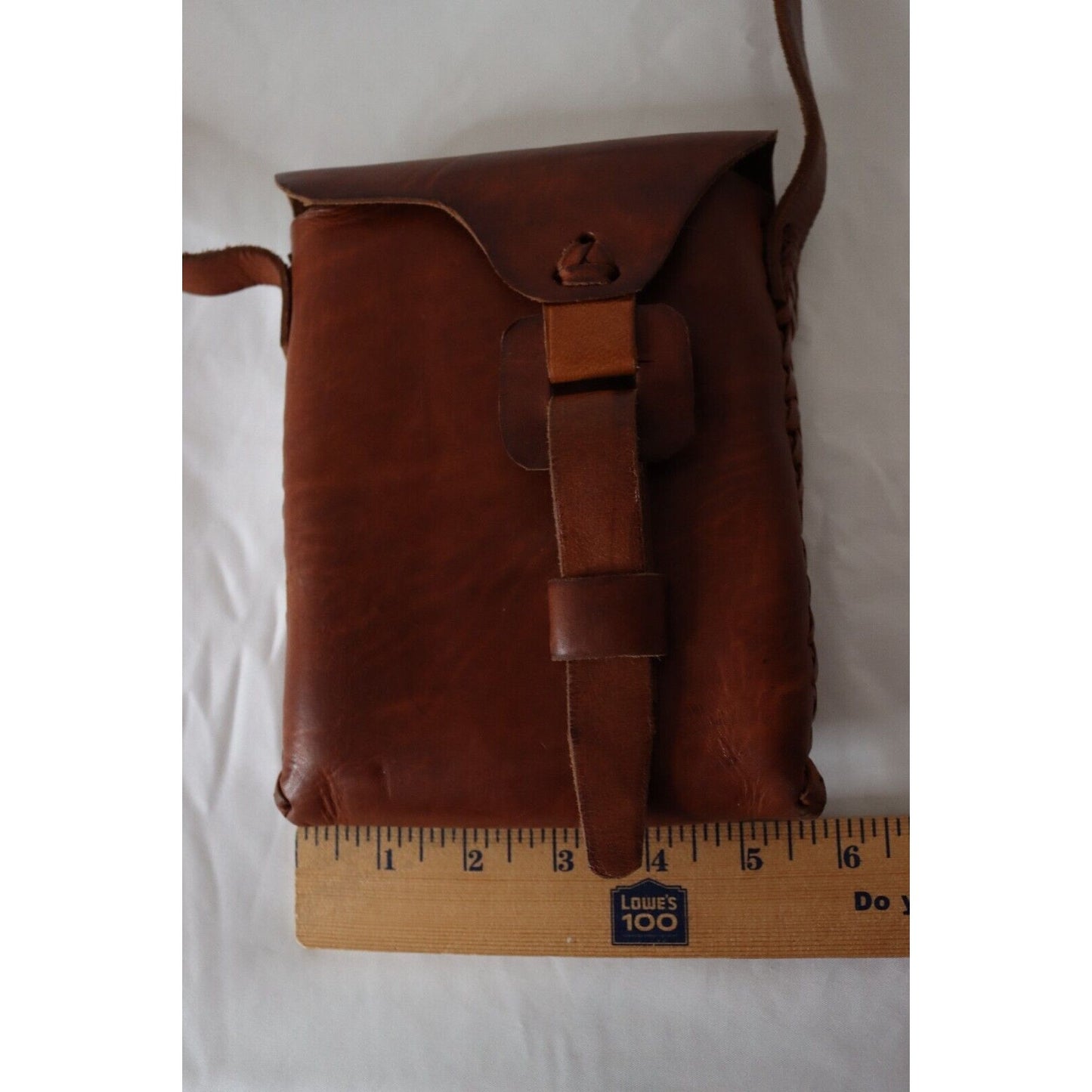 Unbranded Leather Crossbody Handbag Inside Raw Leather