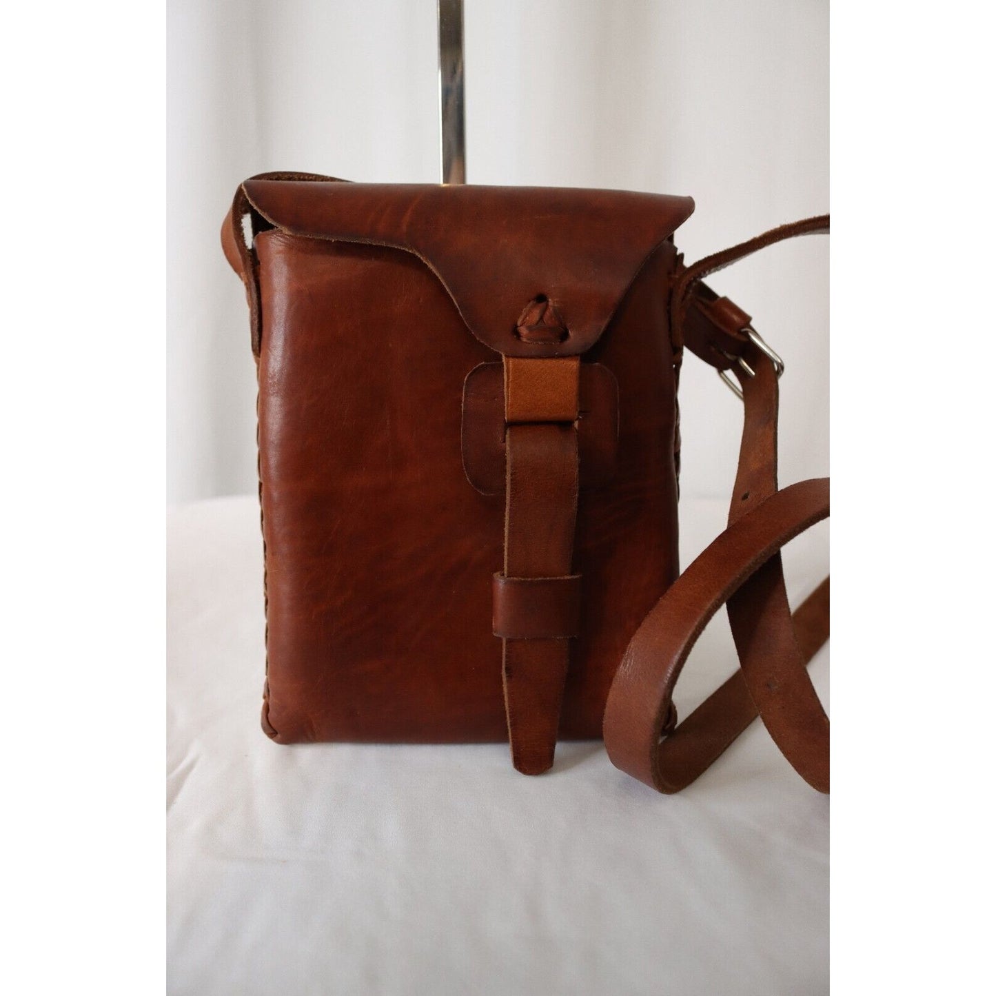 Unbranded Leather Crossbody Handbag Inside Raw Leather