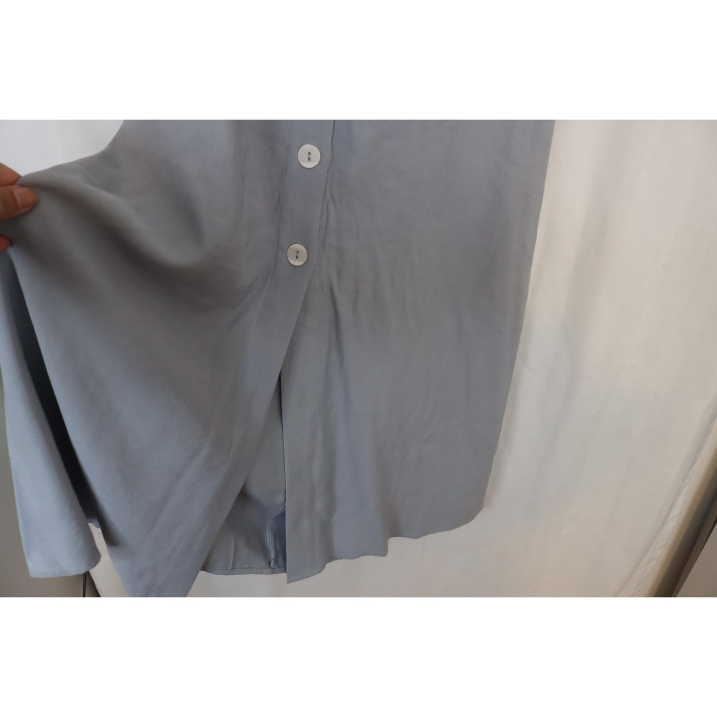 Promesa Small Maxi Skirt Button Down Slit Rayon Polyester