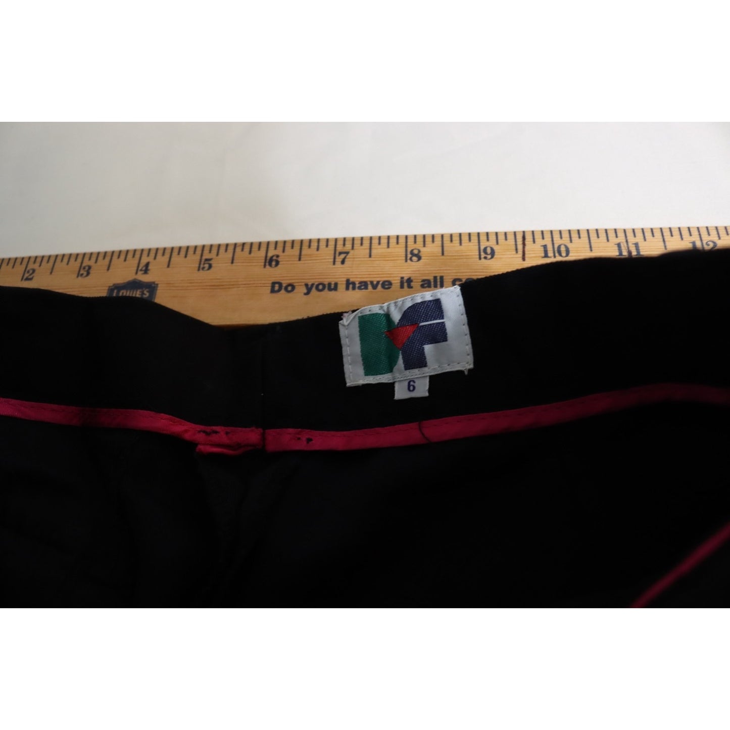 Diane Von Furstenberg Black Size 6 Vintage Dress Pant Wool