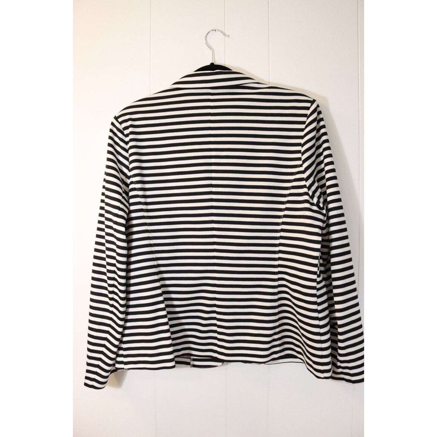 Covington Stripe Blazer Size XL Long Sleeve Black and White