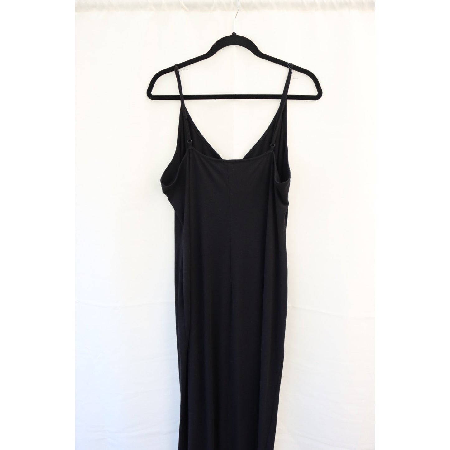 Fashion Nova Black Maxi Dress Sleeveless Size 2X Bodycon Polyester Spandex