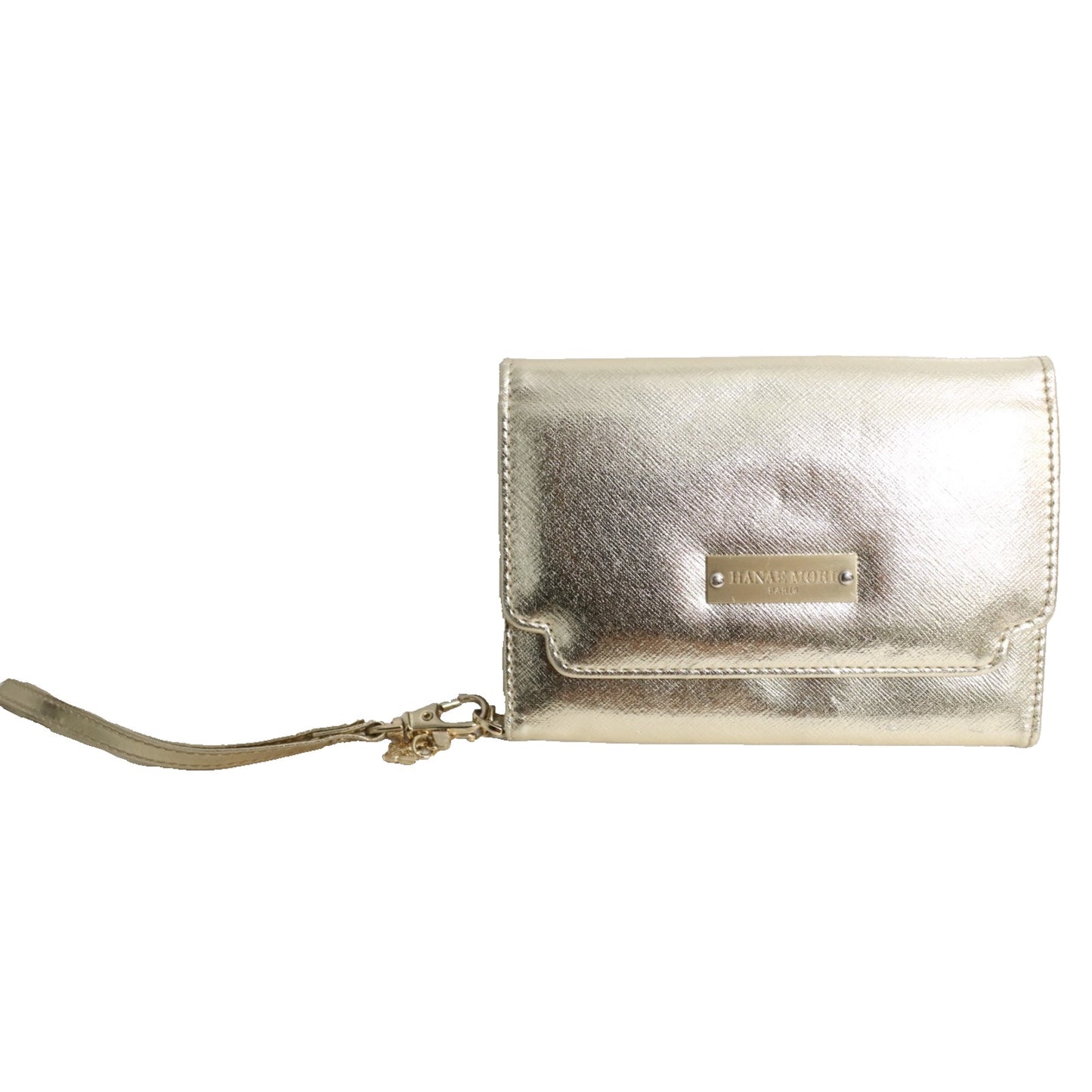 Hanae Mori Paris Gold Wallet Wristlet