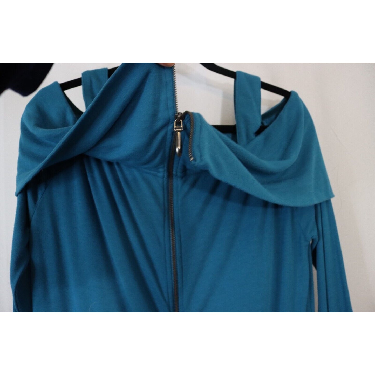 Soft Surroundings Off Shoulder Long Sleeve + Straps Jersey Top Jacket Size Large