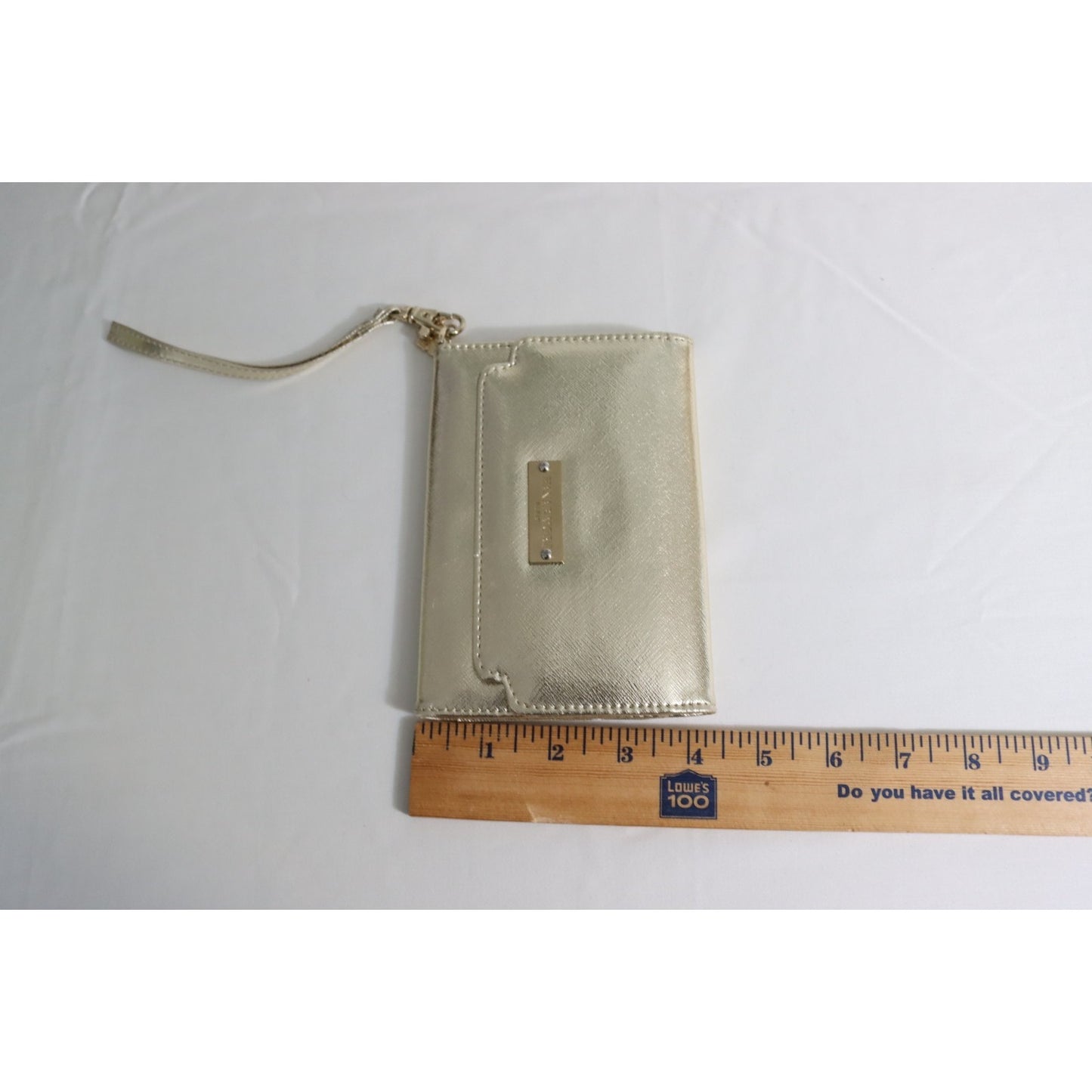 Hanae Mori Paris Gold Wallet Wristlet