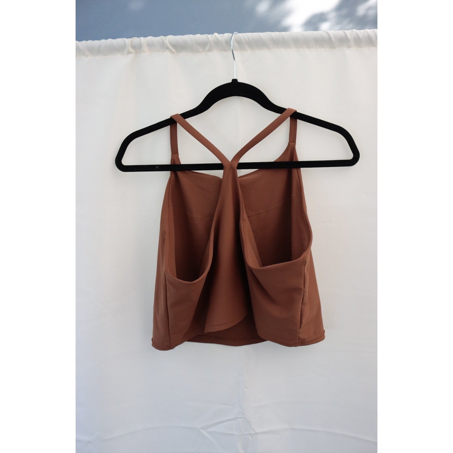 Old Navy Active Powersoft Tank Top Built in bra Brown Size 2X Light Support