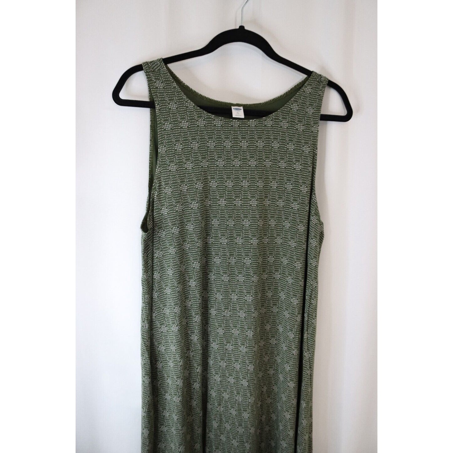 Old Navy XL Green Sleeveless Dress 36" Rayon Spandex