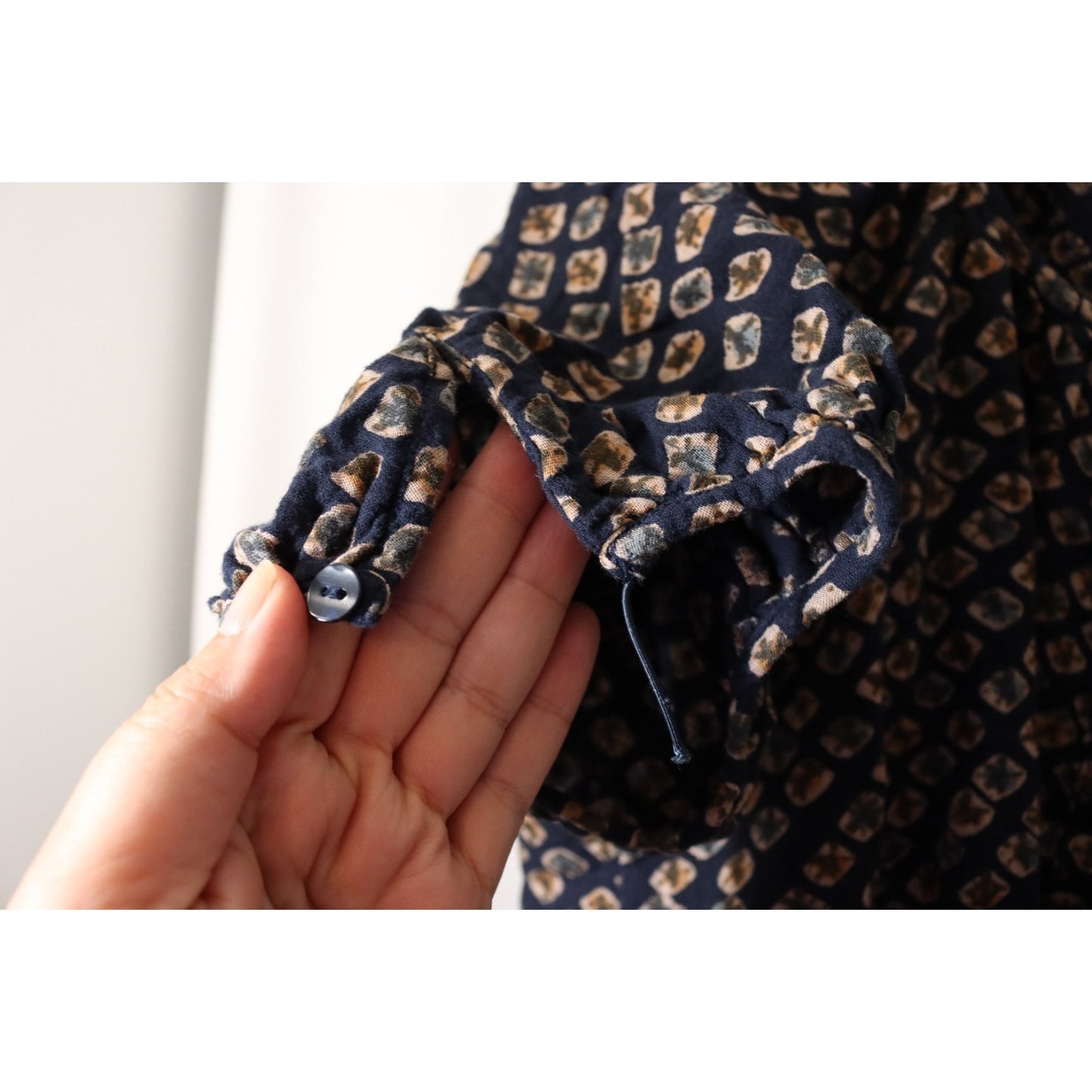 Pilcro XL Cotton HIgh Low Button 1/2 Sleeve Top