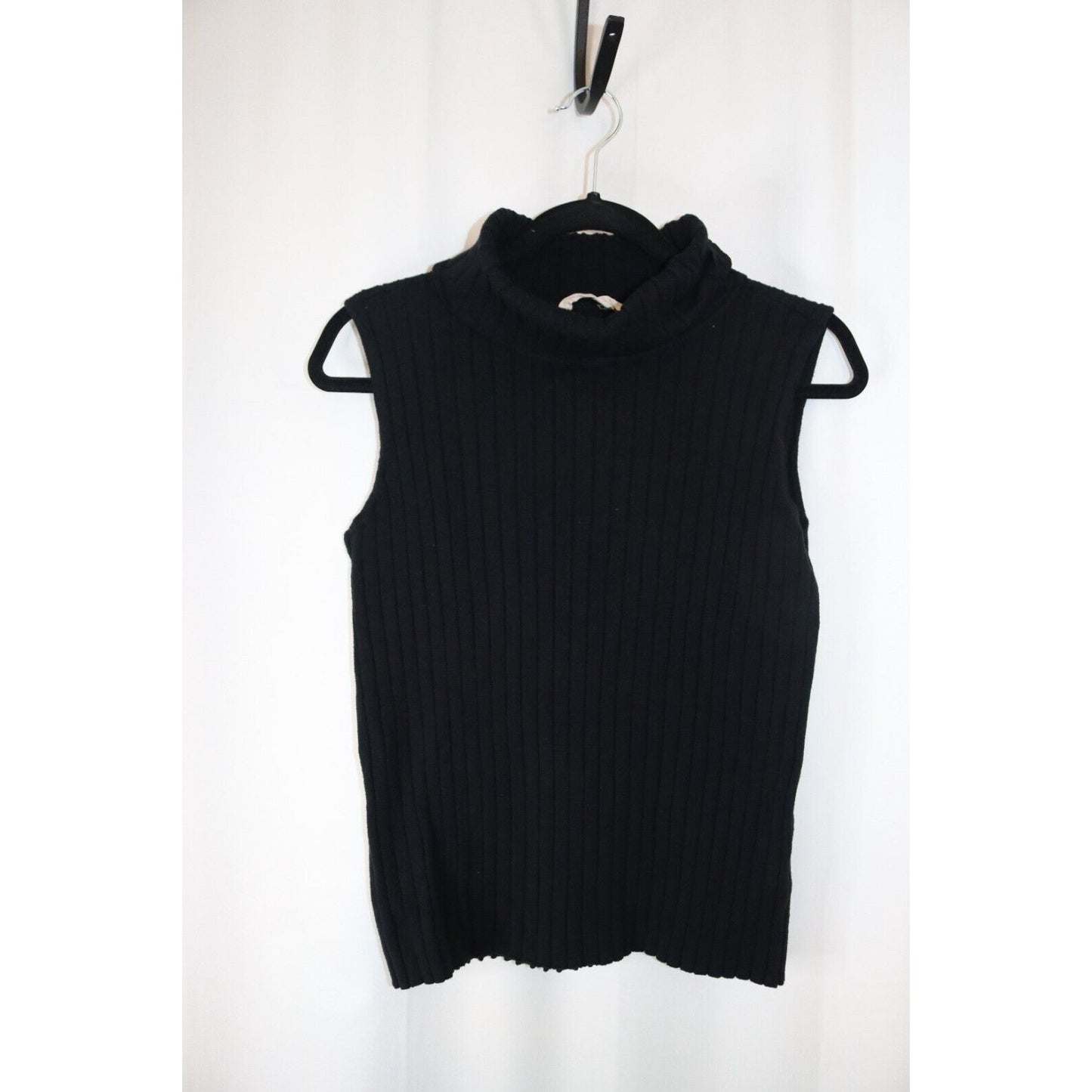 Soft Surrounding Black Small Turtleneck Top Sleeveless