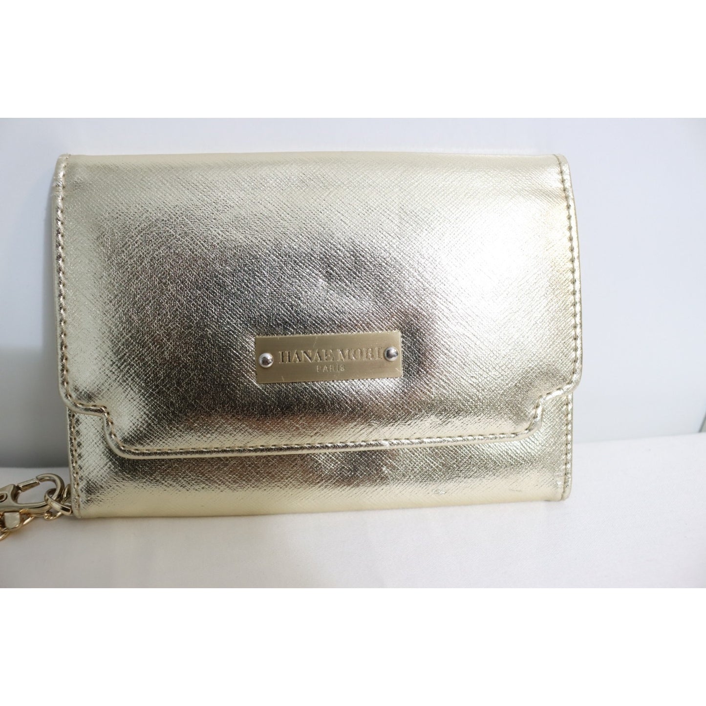 Hanae Mori Paris Gold Wallet Wristlet