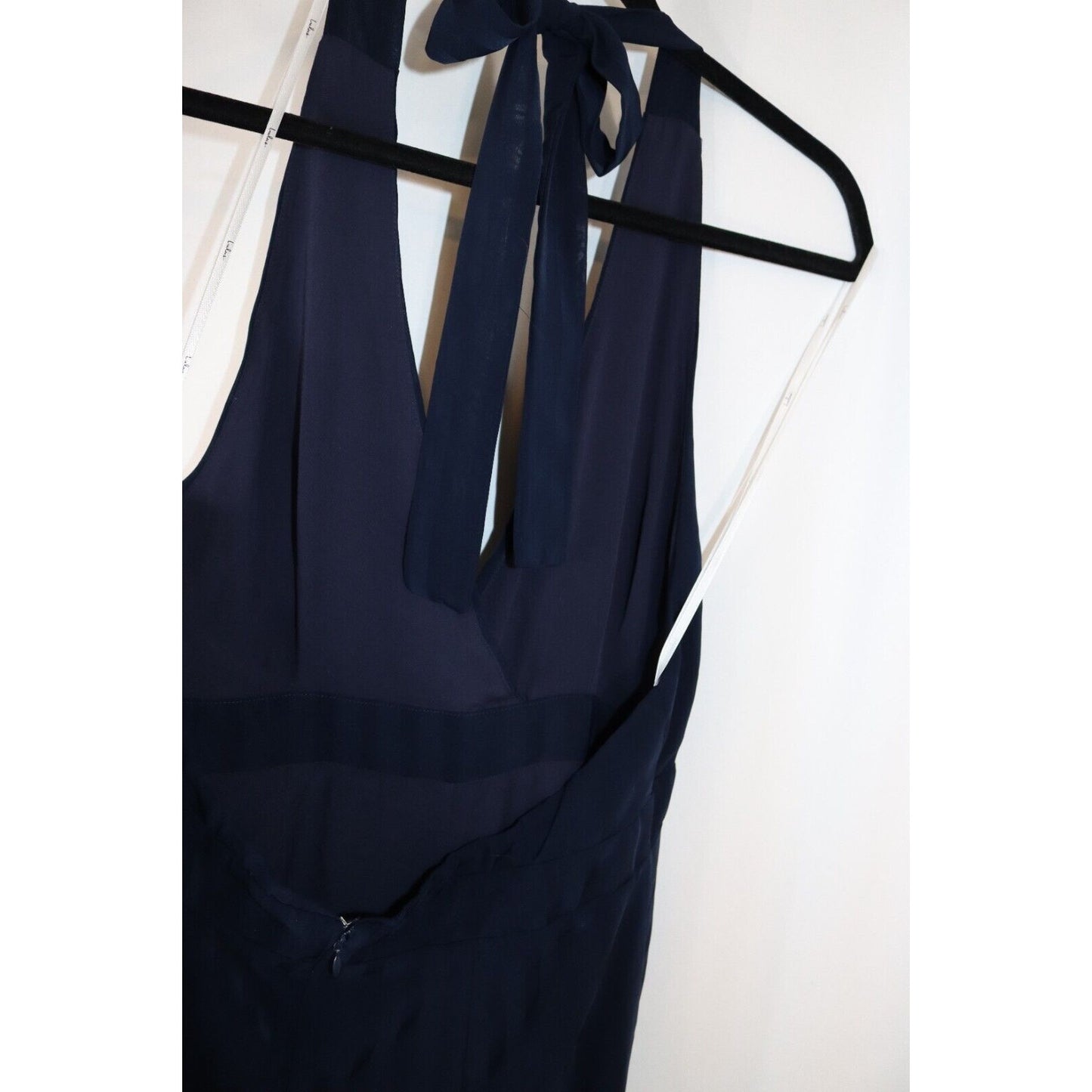 Lulus Wide Leg Jumpsuit Blue Size X Large Sleeveless Polyester/Rayon