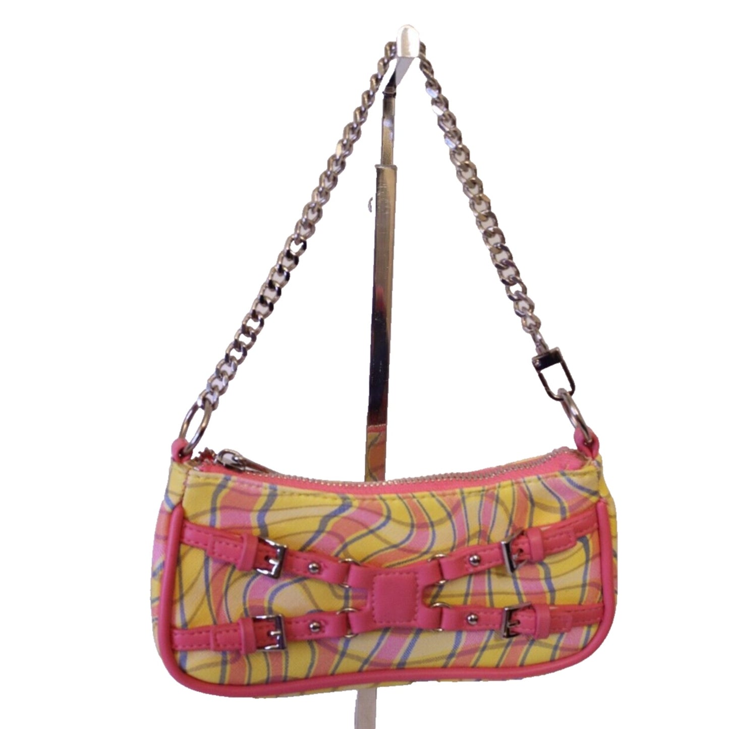Y2K Mini Small Bag Pink Yellow Chain Strap
