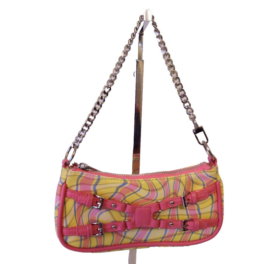 Y2K Mini Small Bag Pink Yellow Chain Strap