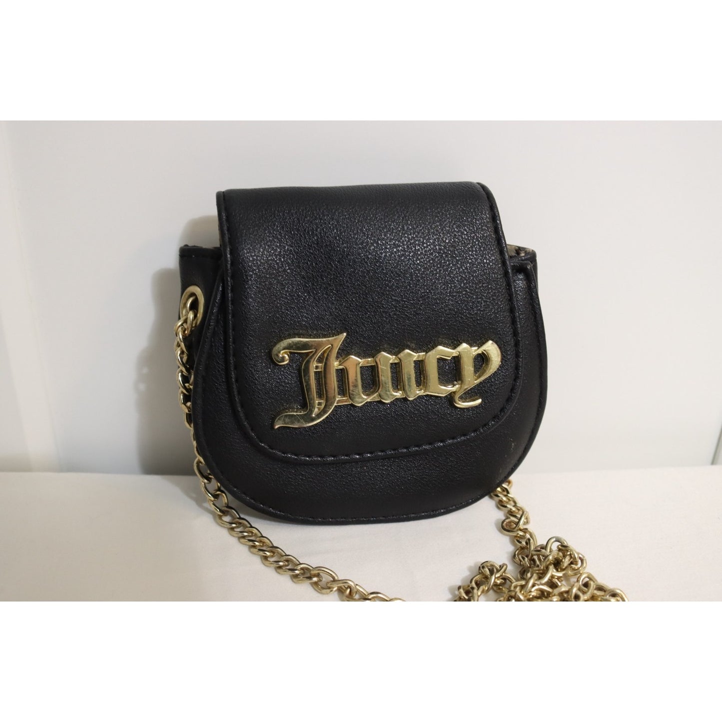 Juicy Couture Crossbody Bag Black Gold Hardware