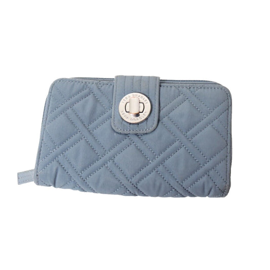 Vera Bradley Wallet Quilted Turn Key Baby Blue