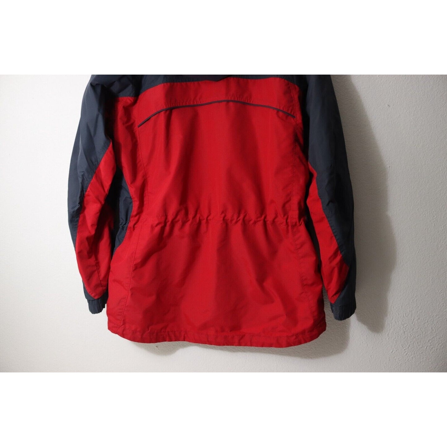 Columbia Windbreaker Red and Black Detachable Hoodie Size Medium