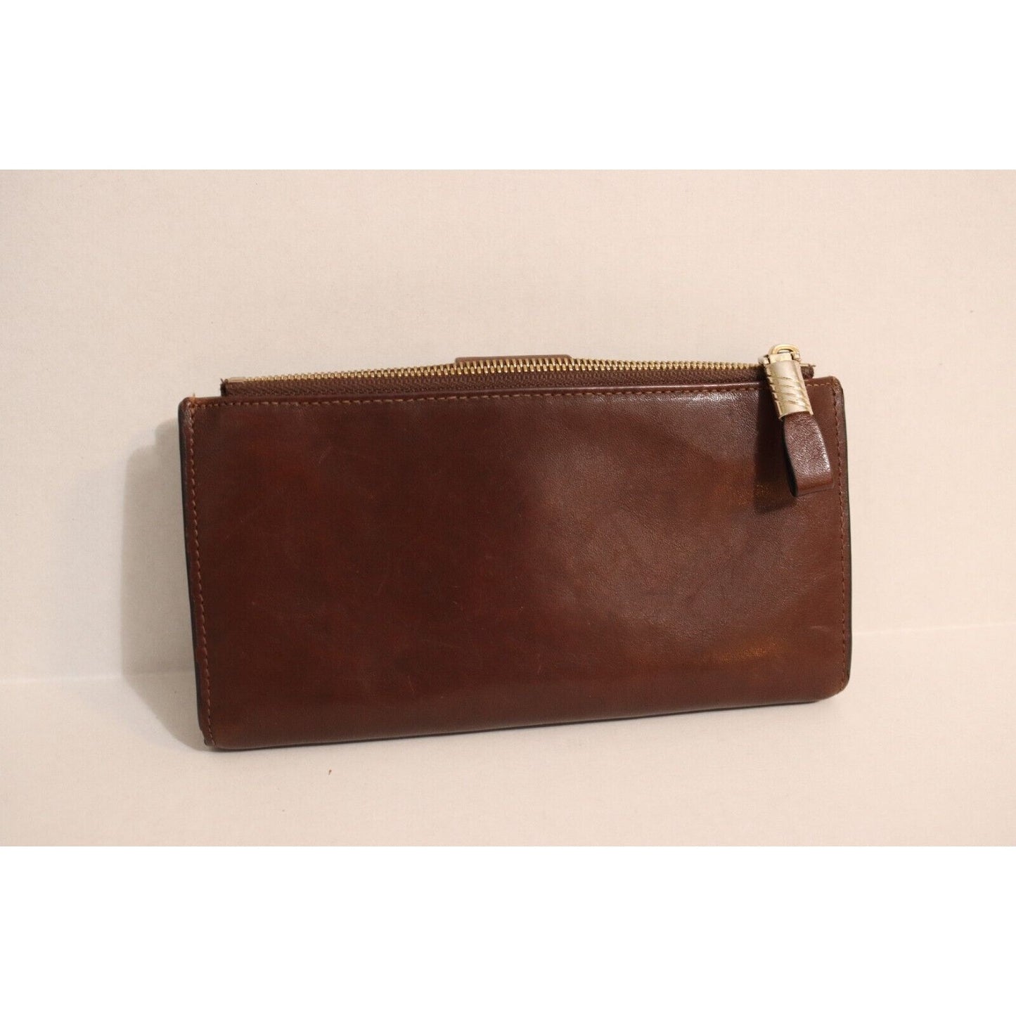 Travelambo Wallet Leater Brown Leather Credit Card ID