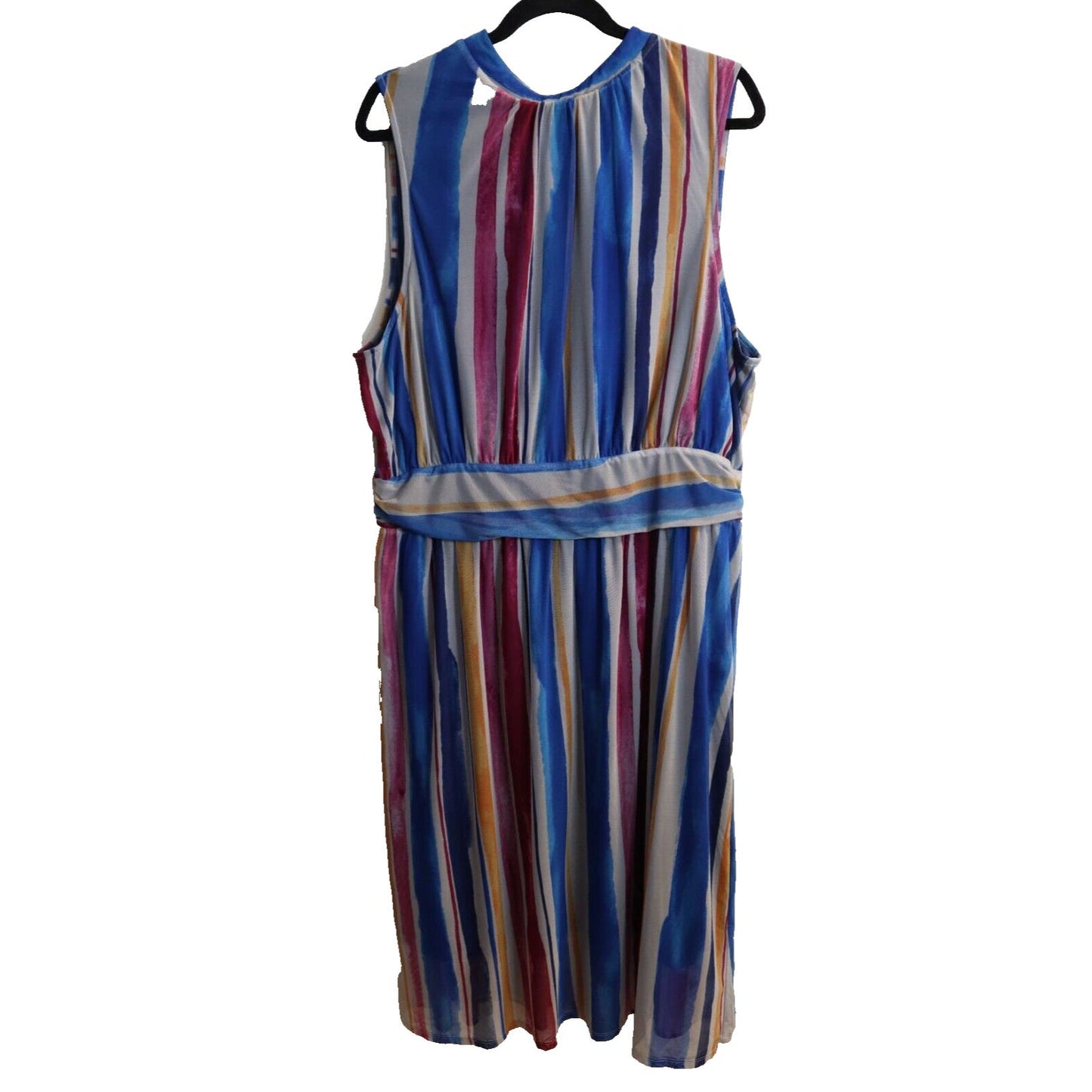 Leota Antropologie Stripe Dress Sleeveless Tie