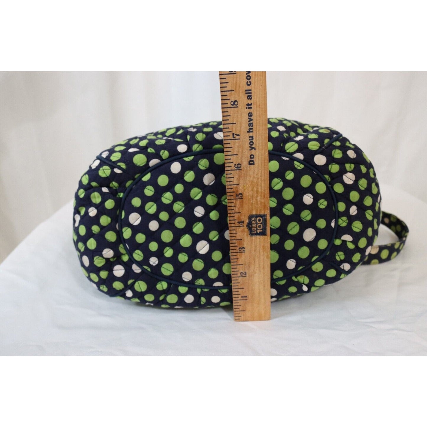 Vera Bradley Blue with Green/White Polka Dot Purse Shoulder Bag