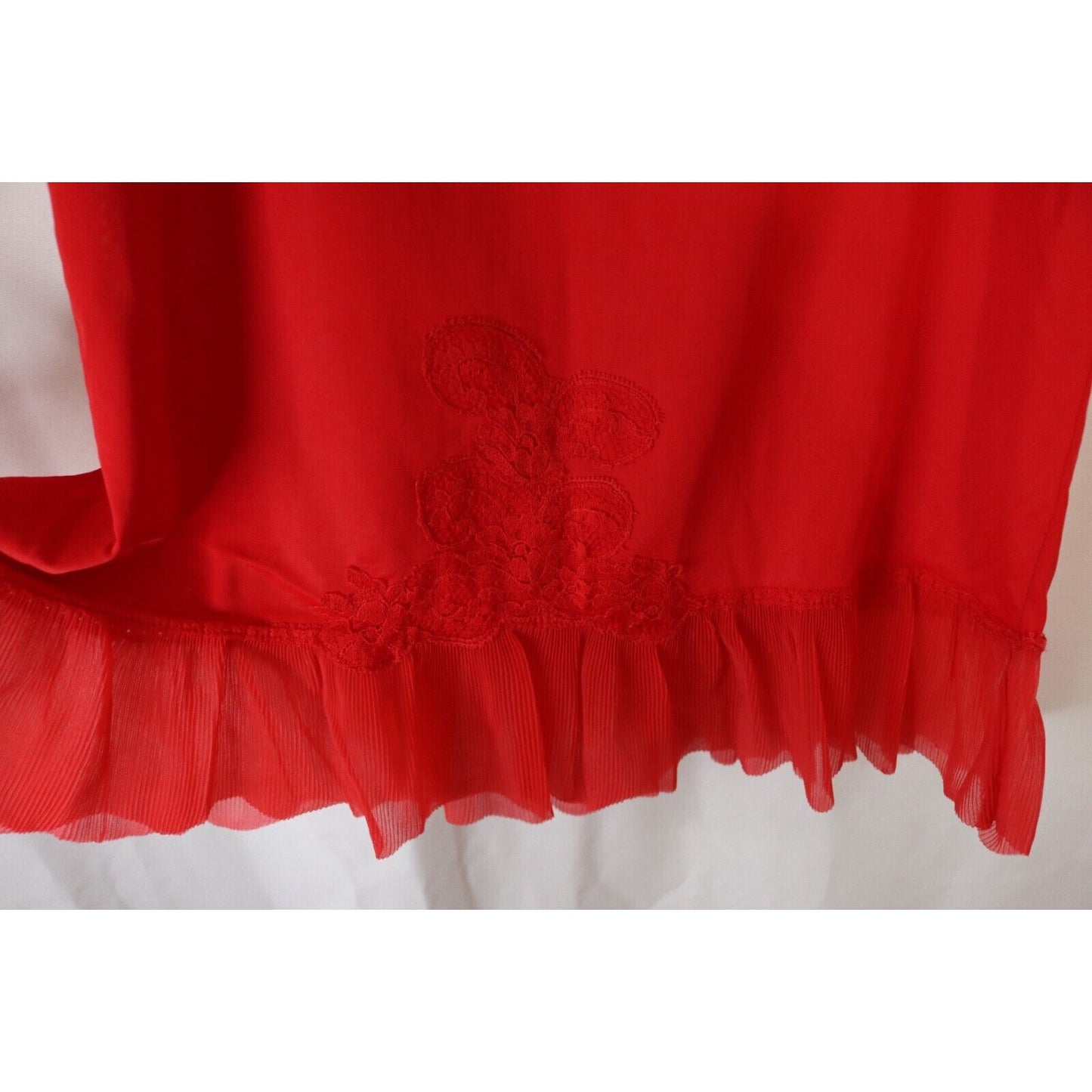 Dorella Irregular Small Petticoat Red Nylon
