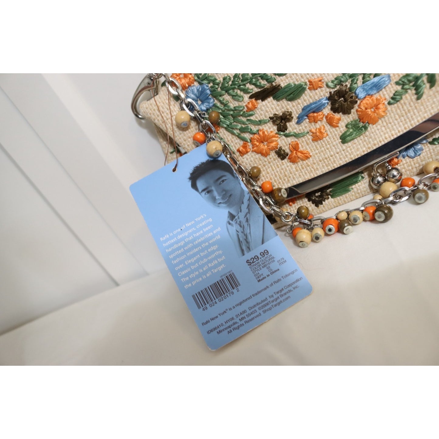 Rafe for Target Straw Embroidery Shoulder Bag