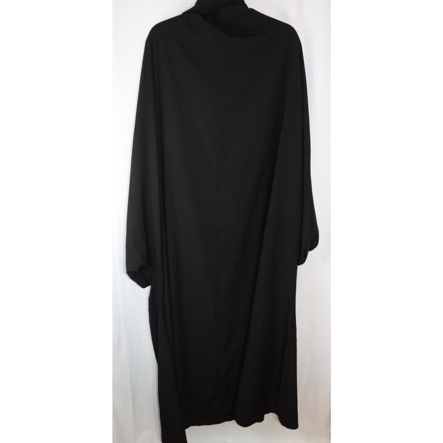 Overhead Black Abaya Hijab Long with arms Batwing