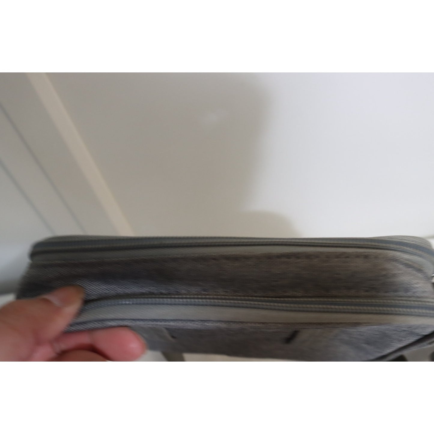 Baggallini Grey Crossbody Bag Rectangle Canvas