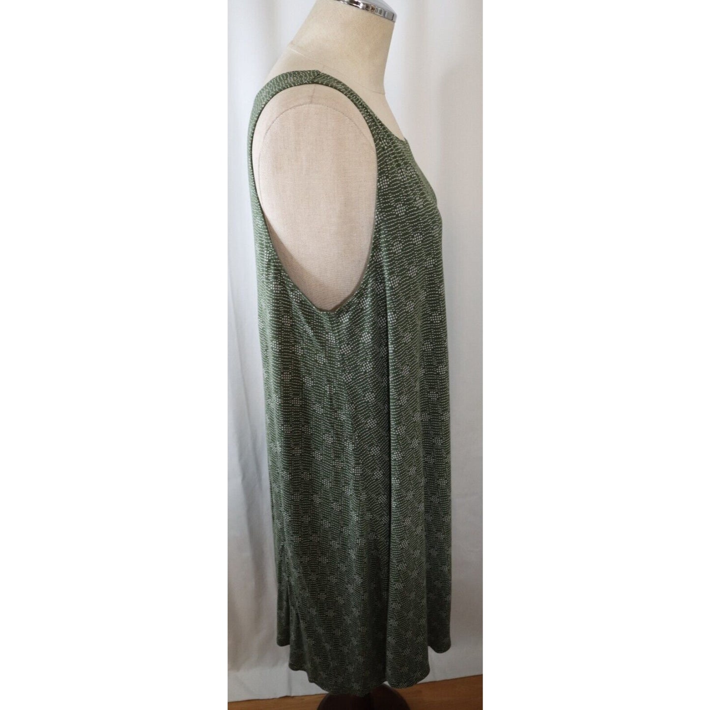 Old Navy XL Green Sleeveless Dress 36" Rayon Spandex