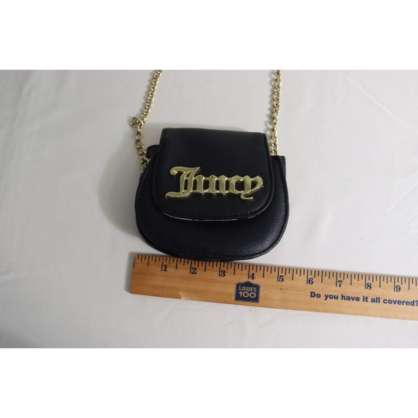 Juicy Couture Crossbody Bag Black Gold Hardware