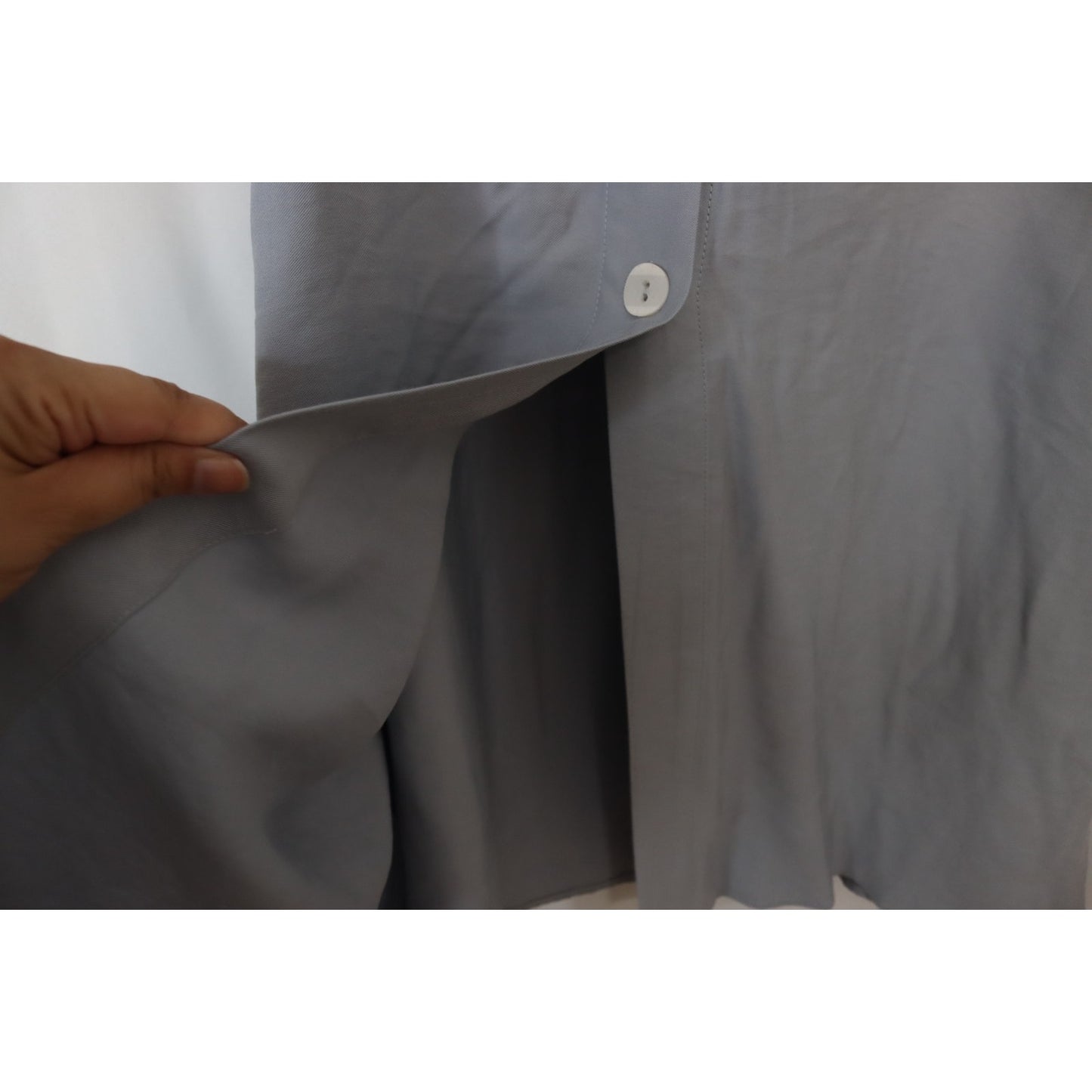 Promesa Small Maxi Skirt Button Down Slit Rayon Polyester