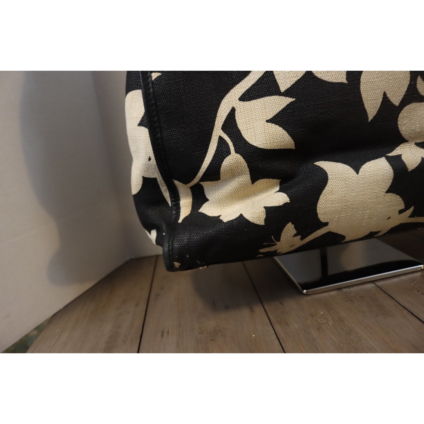 Kate Spade Large Black and White Tote Bag Canvas