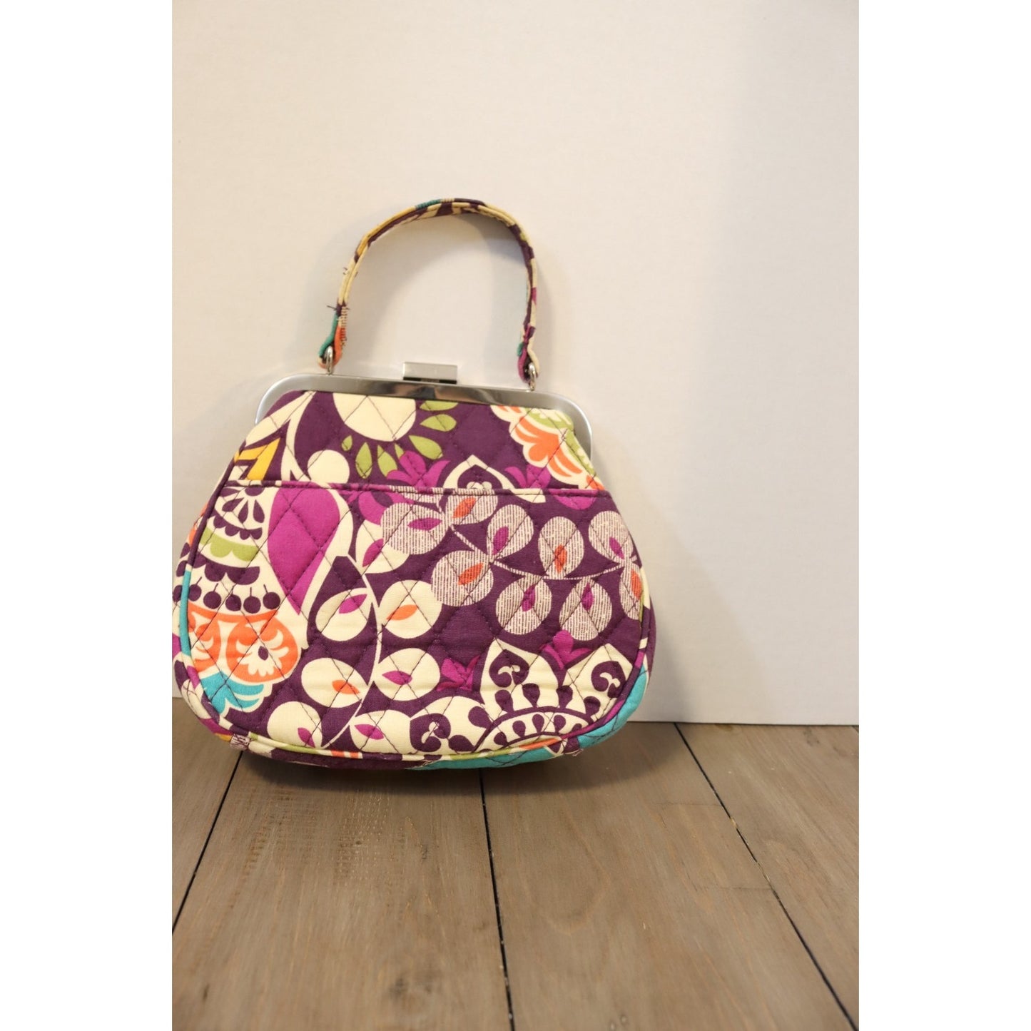 Vera Bradley Convertiable Top Handle/Crossbody Floral Small Bag Mini Frame