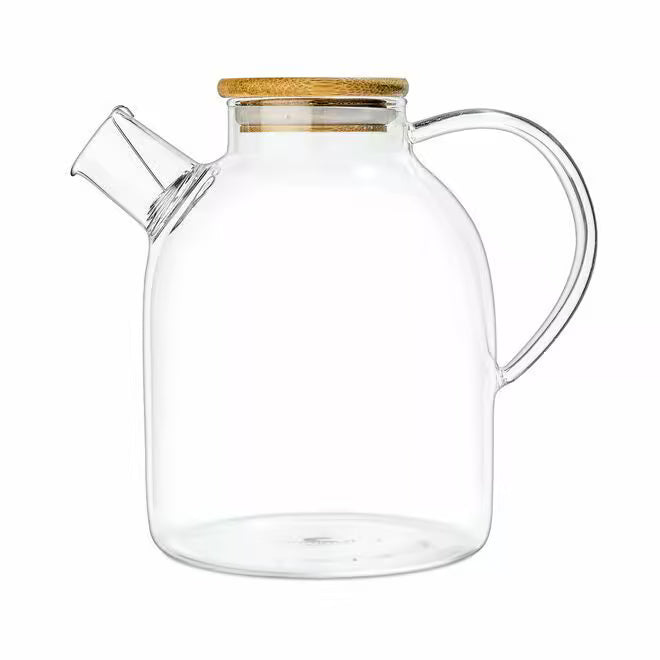 Quiet Bloom Glass Teapot & Kettle
