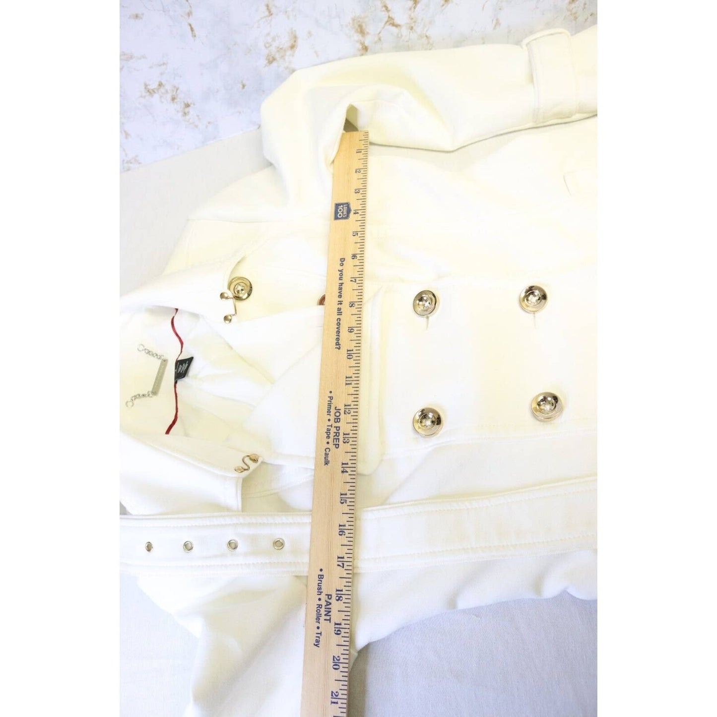 White house black market white jacket size Medium peacoat (K)