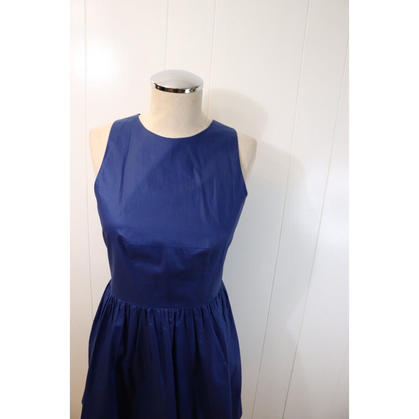 Kate Spade Saturday Blue Mini Dress Cris-Cross Back Size 4